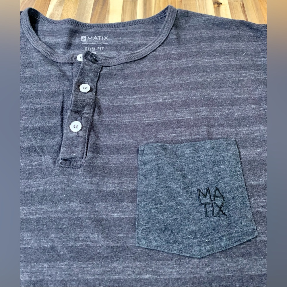 Men’s SS Slim Fit Matix Henley XL